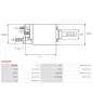 Solénoïdes de démarreur pour BOSCH 0001108030, 0001108038, 0001108088, 0001108089