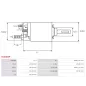 Solénoïdes de démarreur pour BOSCH 0001108052, 0001108154