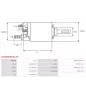 Solénoïdes de démarreur pour BOSCH 0001137001, 0001137002, 0001137003, 0001137004