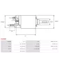 Solénoïdes de démarreur pour BOSCH 0001108445, 0001109064, 0001109065, 0001115056