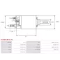 Solénoïdes de démarreur pour BOSCH 0001108445, 0001109064, 0001109065, 0001115056