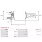 Solénoïdes de démarreur pour BOSCH 0001371013, 0001371015, 0001371016, 0001371018