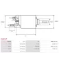 Solénoïdes de démarreur pour BOSCH 0001107479, 0001107490, 0001107491, 0001107525