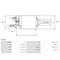 Solénoïdes de démarreur pour BOSCH 0001223506, 0001230002, 0001230006, 0001230012