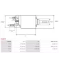 Solénoïdes de démarreur pour BOSCH 0001223003, 0001223005, 0001223007, 0001223024