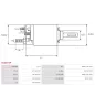 Solénoïdes de démarreur pour BOSCH 0001223003, 0001223007