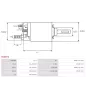 Solénoïdes de démarreur pour BOSCH 0001123028, 0001123036, 0001123038, 0001123044