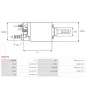 Solénoïdes de démarreur pour BOSCH 0001107429, 0001107437, 0001107459, 0001107460, 0001108217