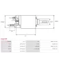 Solénoïdes de démarreur pour BOSCH 0001107429, 0001107437, 0001107459, 0001107460