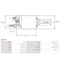 Solénoïdes de démarreur pour BOSCH 0001241001, 0001241003, 0001241007, 0001241014