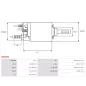 Solénoïdes de démarreur pour BOSCH 0001231013, 0001231502