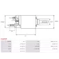 Solénoïdes de démarreur pour BOSCH 0001219004, 0001219005, 0001219006, 0001219007