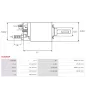 Solénoïdes de démarreur pour BOSCH 0001108180, 0001108182, 0001110003, 0001110026