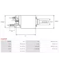 Solénoïdes de démarreur pour BOSCH 0001241006, 0001241015, 0001241020, 0001261014