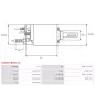 Solénoïdes de démarreur pour BOSCH 0001123015, 0001123016, 0001123017, 0001123018