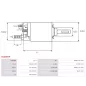 Solénoïdes de démarreur pour BOSCH 0001115056, 0001123012, 0001123013, 0001123014, 0001123015