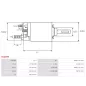 Solénoïdes de démarreur pour BOSCH 0001218168, 0001218768, 0001218820, 0001218821