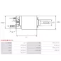 Solénoïdes de démarreur pour BOSCH 0001218168, 0001218768, 0001218820, 0001218821, 9000331432