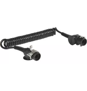 EBS extendable 7-pole tractor and trailer or semi-trailer cords