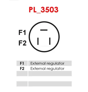 Alternateur 12V 90Amp AS-PL A6097, BOSCH 0986081280, CARGO 112583, CHRYSLER 38522261, 38522261F