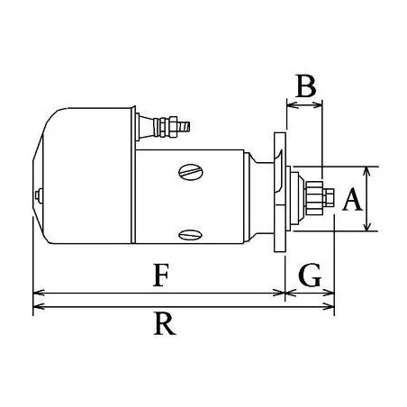 Arrancador 24V 5,4 Kw 11 dientes, Bosch 0001402053, 0001410044, 0001411016, 0001414008, 0001415004, 0001415016