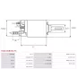 Solénoïdes de démarreur pour BOSCH 0001107423, 0001107424, 0001120400, 0001120401