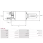 Solénoïdes de démarreur pour BOSCH 0001107063, 0001108130, 0001108176, 0001108183