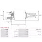 Solénoïdes de démarreur pour BOSCH 0001107408, 0001107409, 0001107435, 0001107492