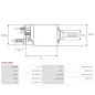 Solénoïdes de démarreur pour BOSCH 0001109259, 0001109260, 0001109261, 0001109319