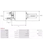 Solénoïdes de démarreur pour BOSCH 0001108197, 0001108205, 0001110115, 0001115005