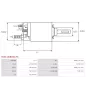 Solénoïdes de démarreur pour BOSCH 0001107102, 0001108197, 0001108205, 0001110115