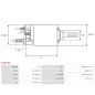 Solénoïdes de démarreur pour BOSCH 0001107476, 0001107477