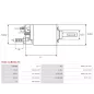 Solénoïdes de démarreur pour BOSCH 0001107508, 0001108445, 0001109275, 0001109315