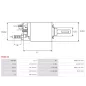 Solénoïdes de démarreur pour BOSCH 0001218025, 0001218029, 0001218107, 0001218109