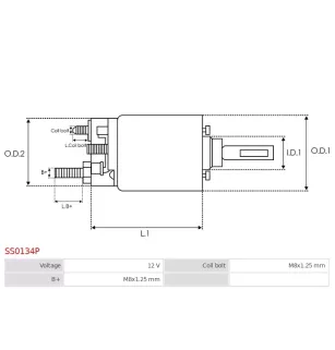 Solénoïdes de démarreur pour BOSCH 0331303103