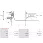 Solénoïdes de démarreur pour BOSCH 0001108236, 0001125024, 0001125025, 0001125057