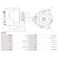 Alternateur 24V 30Amp AS-PL UD16872A, CARGO 111782, DELCO DA1743, DRA0633, DENSO 100211-7850, TOYOTA 27060-17060