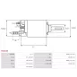 Solénoïdes de démarreur pour BOSCH 0001108023, 0001108075, 0001110079, B001111266