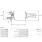 Solénoïdes de démarreur pour BOSCH 0001107070, 0001107071