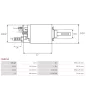 Solénoïdes de démarreur pour BOSCH 0001208030, 0001211018, 0001211023, 0001311023