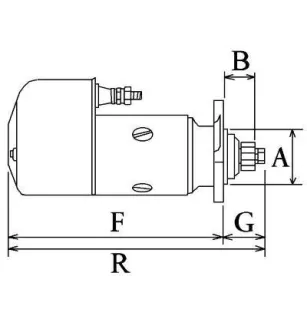 Anlasser 24V 5,4 Kw 11 Zähne, Bosch 0001410067, 0001416043, KHD 01301834, 1301834, DAF 0293019R, Cummins 0300582, Efel 11206