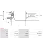 Solénoïdes de démarreur pour BOSCH 0001107047, 0001112036