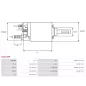 Solénoïdes de démarreur pour BOSCH 0001107047, 0001112036