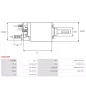 Solénoïdes de démarreur pour BOSCH 0001109040, 0001110120