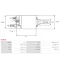 Solénoïdes de démarreur pour BOSCH 0001115046, 0001115076, 0001139025, 0001139026