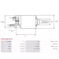 Solénoïdes de démarreur pour BOSCH 0001115041, 0001115045, 0001115046, 0001115076