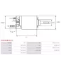 Solénoïdes de démarreur pour BOSCH 0001340501, 0001340502, 0001340503, 0001340504