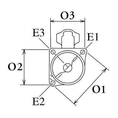 Démarreur 12V 0,9 Kw 8,9 dents Bosch 9000692069, Kia 0K241-18-400C, DAF 1516946R, 1516978R, Valeo 1EM0088, Denso 228000-3380