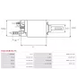 Solénoïdes de démarreur pour BOSCH 0001139005, 0001139006, 0001139023, 0001139029