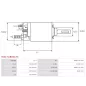 Solénoïdes de démarreur pour BOSCH 0001107433, 0001107434, 0001107440, 0001107441